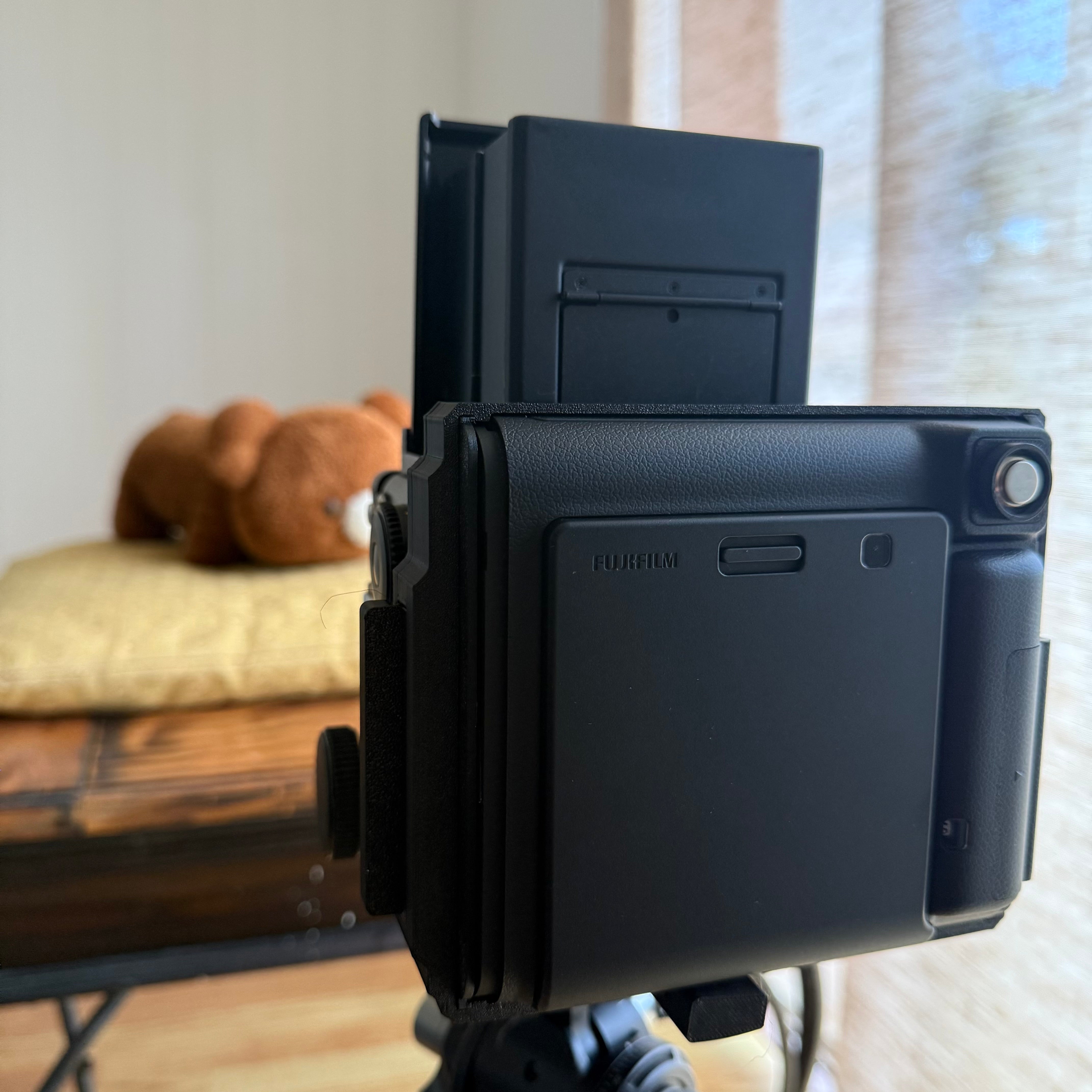 JingStax RZ Black - Motorized Instax Square Back for Mamiya