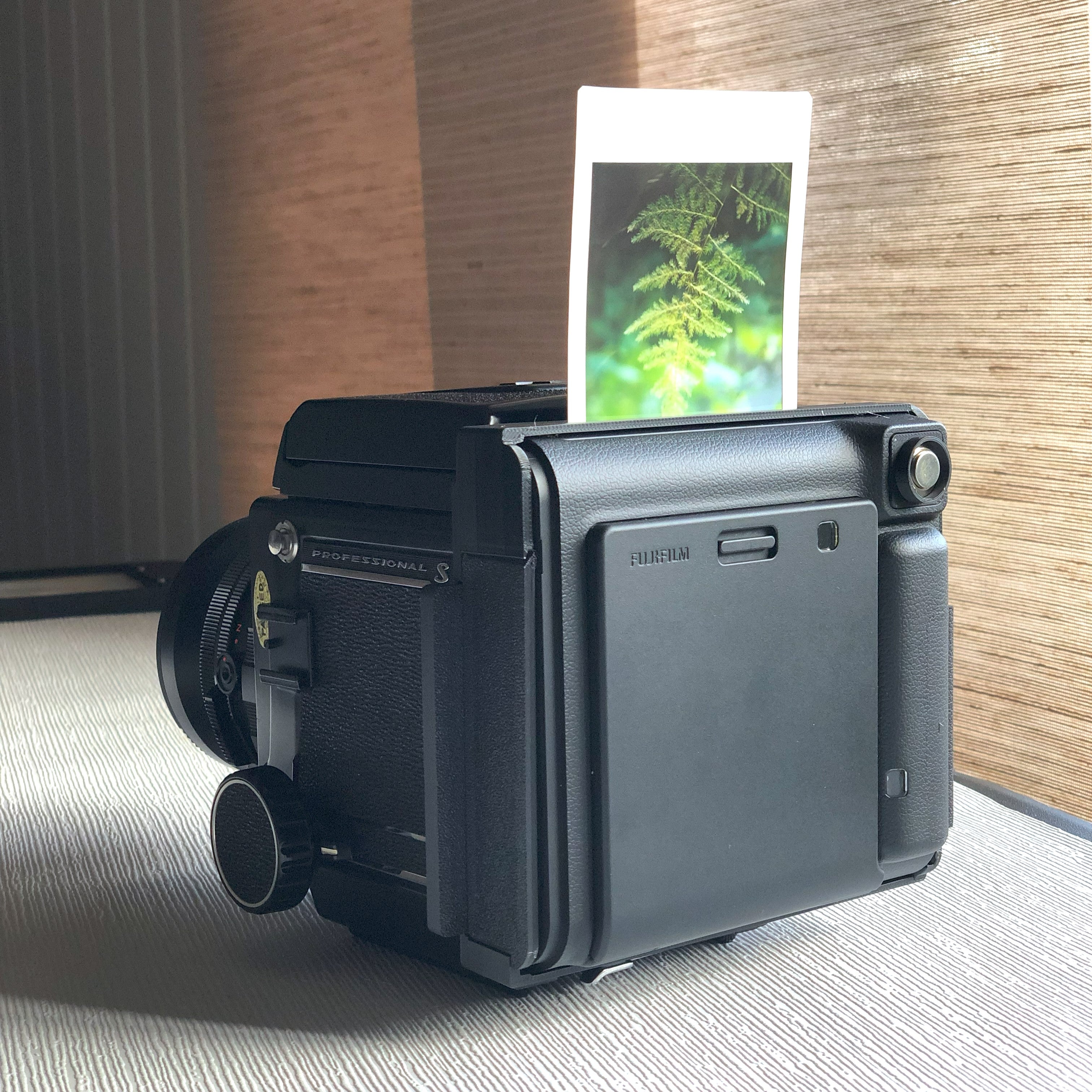 JingStax ブラック - Mamiya RB67 用電動 Instax スクエアバック