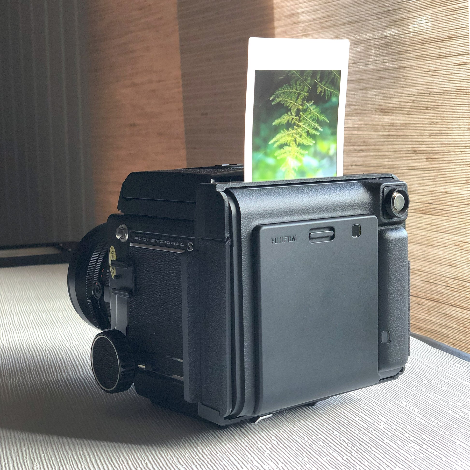 JingStax Black Motorized Instax Square Back for Mamiya RB67