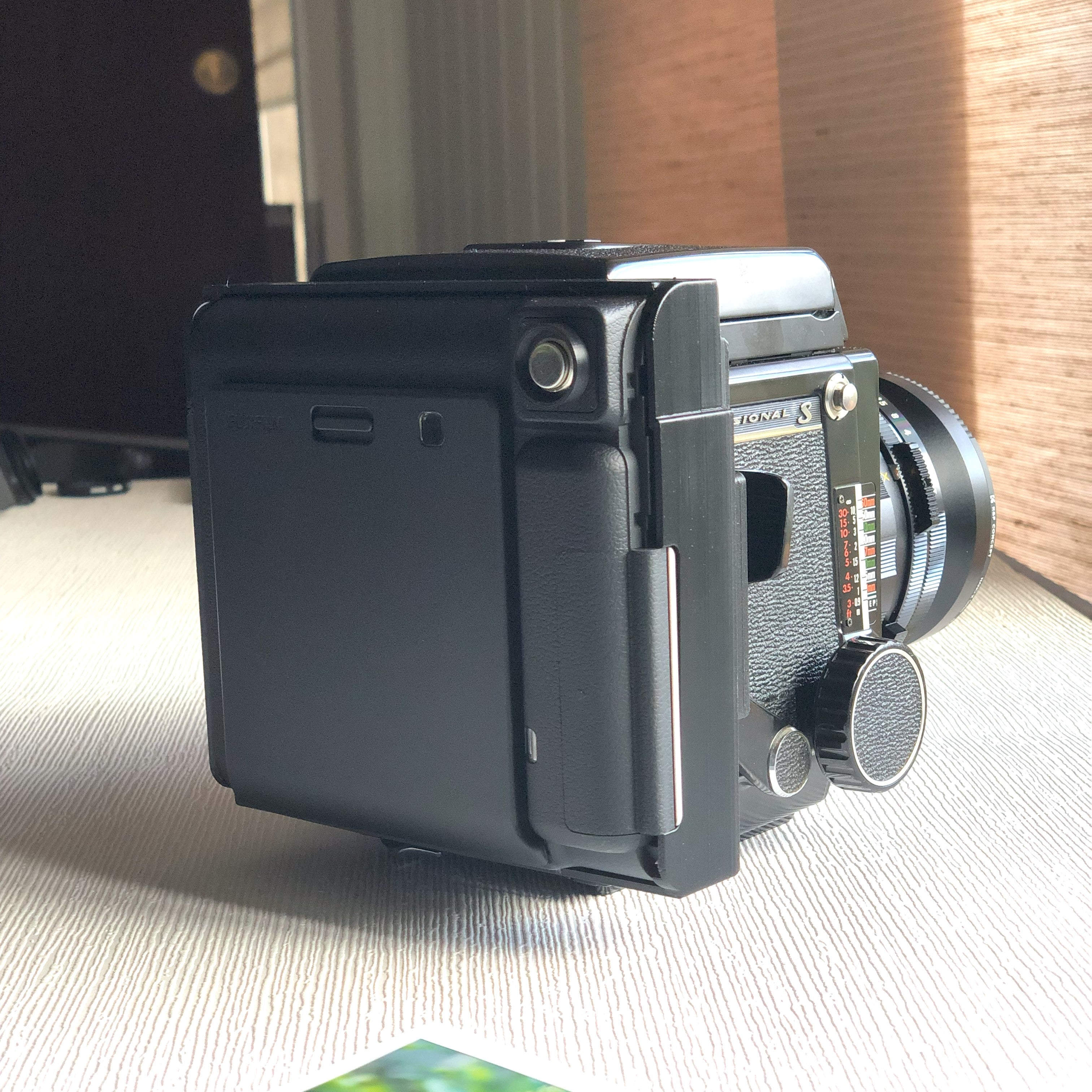 JingStax ブラック - Mamiya RB67 用電動 Instax スクエアバック